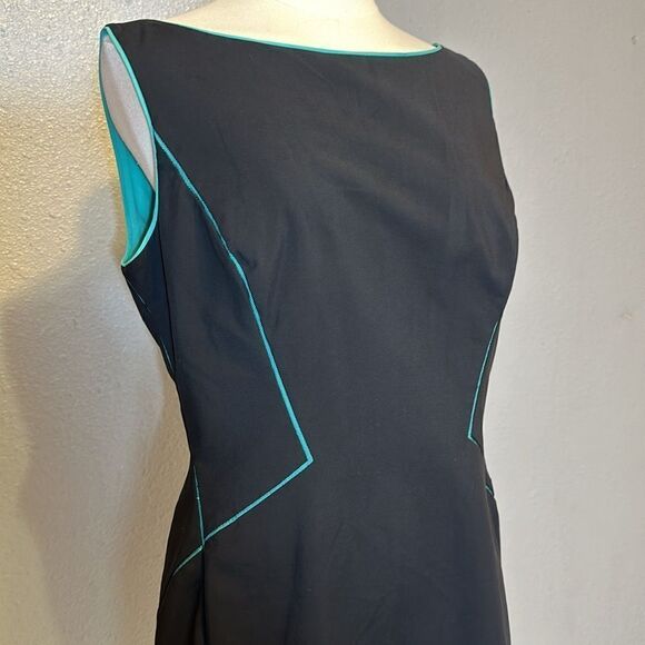 Lafayette 148 New York Deana piped trim sheath dress size 10 - Picture 3 of 14